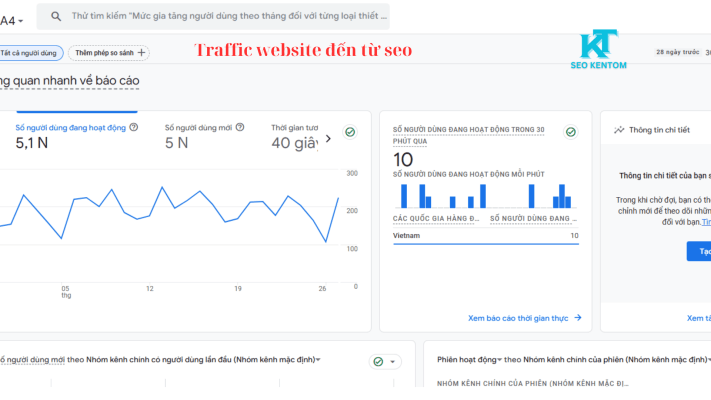 traffic web đến từ seo từ khóa