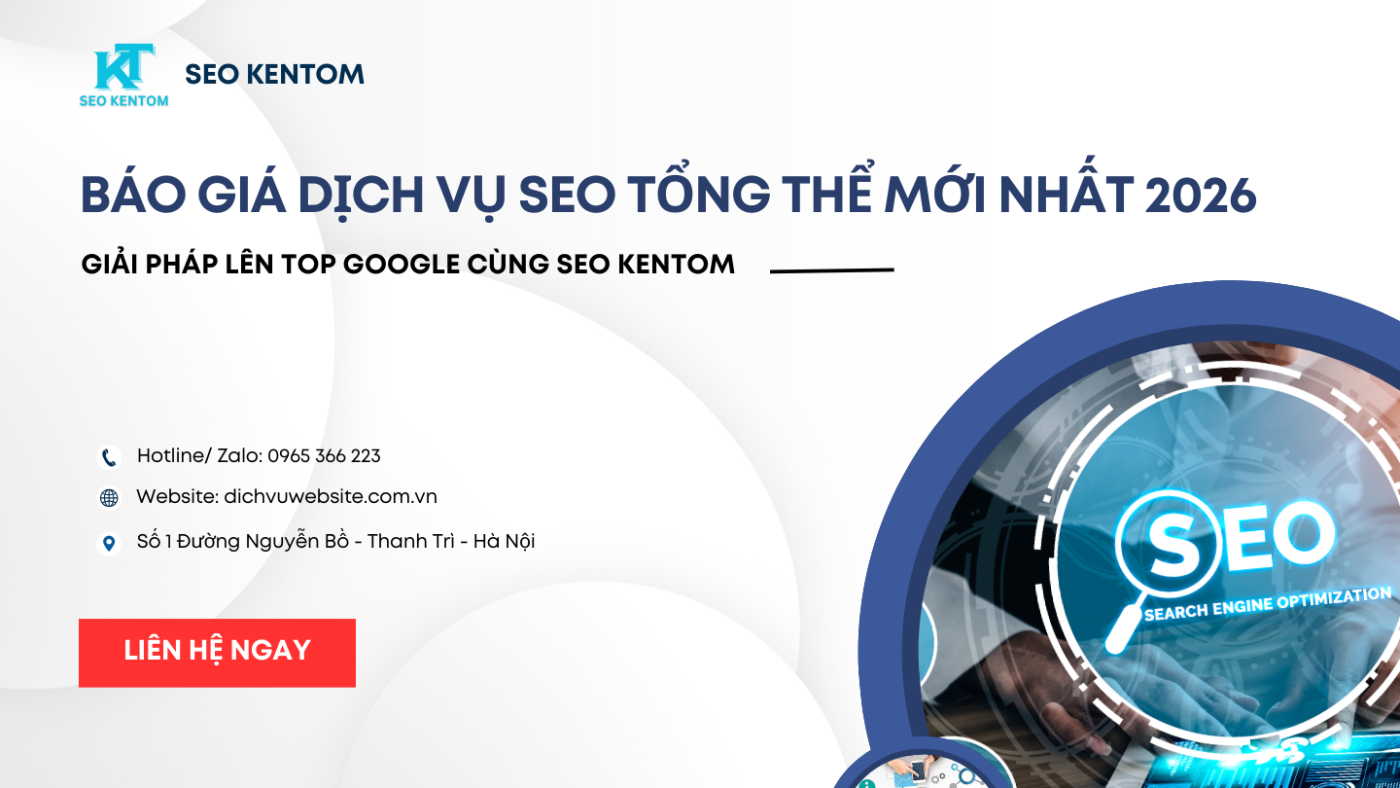 báo giá dịch vụ seo tổng thể